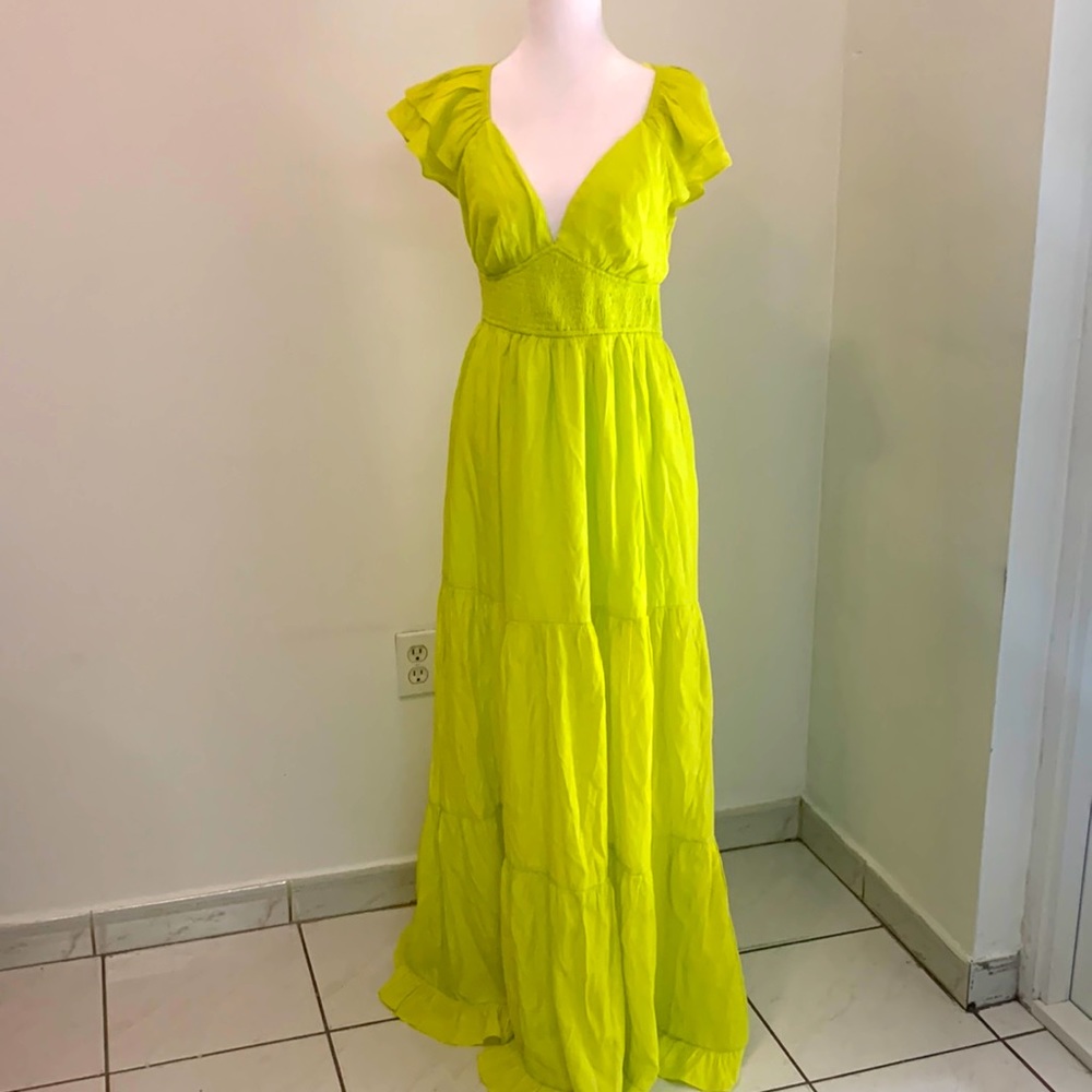 Cute women dress miss avenue brand light green color